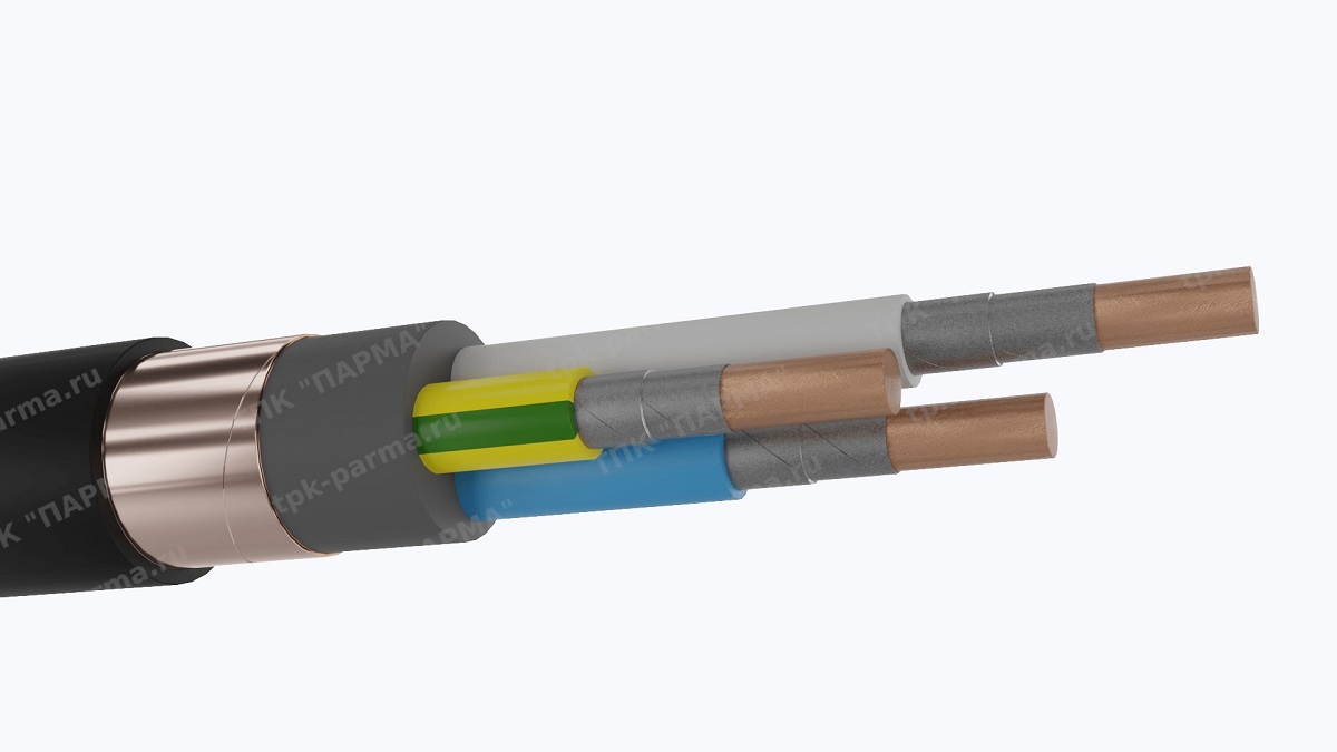 Фотография провода Кабель ВВГЭнг(A)-FRLSLTx 3х300/150 - 1кВ